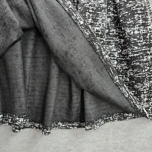 Karl Lagerfeld Women Skirt 12 Black Pleated A Line Knit - Picture 6 of 9