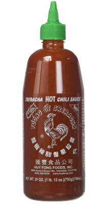Huy Fong Sriracha 28 oz. Large Bottle Hot Chili Sriracha Sauce - Exp: 2025