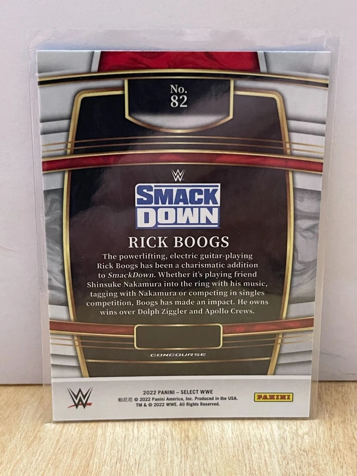 2022 Panini Select WWE Concourse #82 Rick Boogs wrestling card - Image 2 of 2