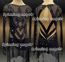 Ice Skating Figure skating Dress Gymnastics Costume black