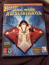 Star Wars Jedi StarFighter Prima Official Strategy Guide Book 2002 No Poster 