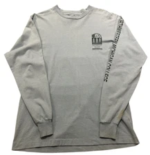 Vintage 90s Northwestern Michigan College Light Blue Long Sleeves Top XS/S