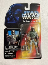 POTF2 RED CARD Star Wars Power of the Force 2 BOBA FETT Kenner 1995 MOC k