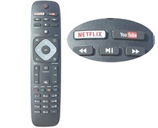 New Remote for Philips TV with Netflix Youtube 50PFL5602,50PFL5601,55PFL5901