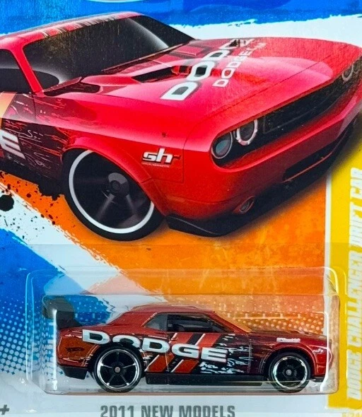 Hot Wheels 2011 New Models DODGE CHALLENGE DRIFT CAR 6/50 Candy&Rusty Reds w/o5b - Image 4 of 4