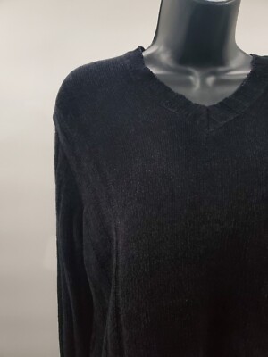 Casual Corner Annex Petite Women s Black V Neck Sweater Size Medium