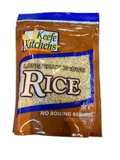 12 Bags of Keefe Kitchens Long Brown Rice 6.5 Oz Bags 4.85 Pounds Free Shipping