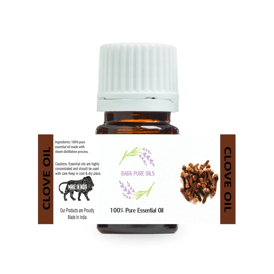 GUZARISH CLOVE OIL PURE NATURAL ESSENTIAL PURE ORGANIC FROM INDIA USD