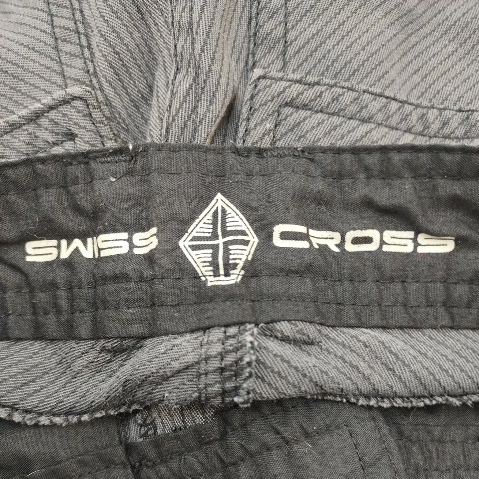 Pantalones Cortos Carga Swiss Cross Niños Negros Mezcla Algodón Talla 10 RN#66918 Usado Estado Foto 4 de 4