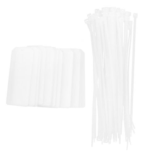 50 Pcs Cable Identification Plate Label Labels Tags for Management - Afbeelding 2 van 12