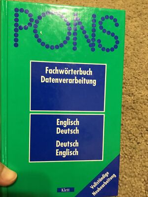 Pons fachworterbuch datenverarbeitung englisch deutsch German English Klett Book