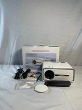 VIZONY DP04 White Portable Wi-Fi Bluetooth Display Zoom Mini Video Projector