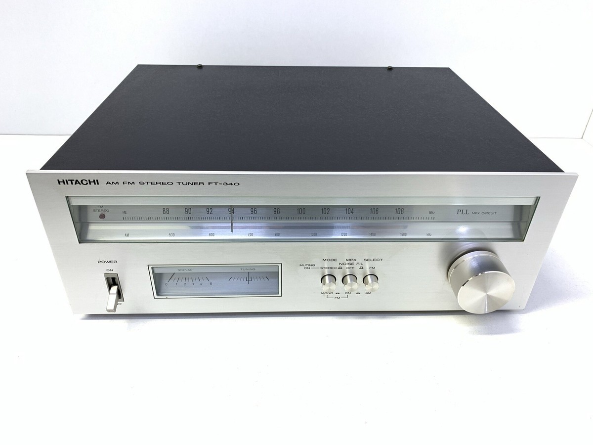 Hitachi FT-340 Am/Fm Stereo Tuner Hi Fi Japan Vintage 1977