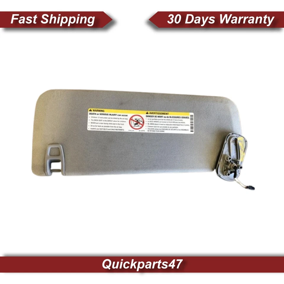 2014-2019 Chevy Silverado GMC Sierra 1500 Right Passenger Side Sun Visor TAN OEM Foto 2 de 4