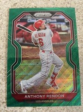 2021 Panini Prizm Green Wave Prizm Parallel Anthony Rendon Angels Los Angeles