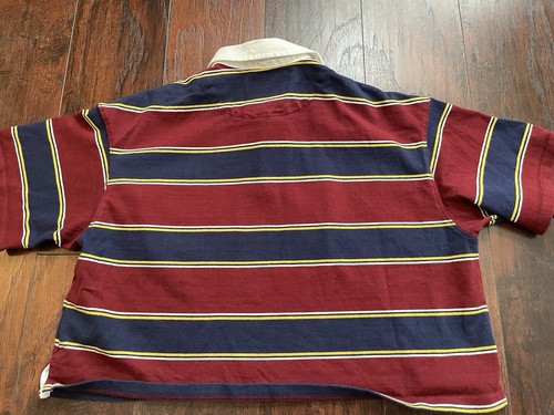 Levi's x Felix The Cat Striped Crop Polo Rugby Style Shirt Women’s Size Medium - Picture 9 of 9
