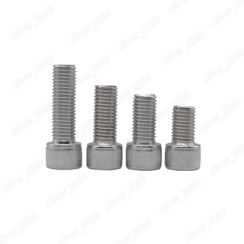 Vis à Tête Hexagonale Creuse Acier Inox 304 - Tailles M4 à M16, Filetage Métrique, Pour Boulonnage Général