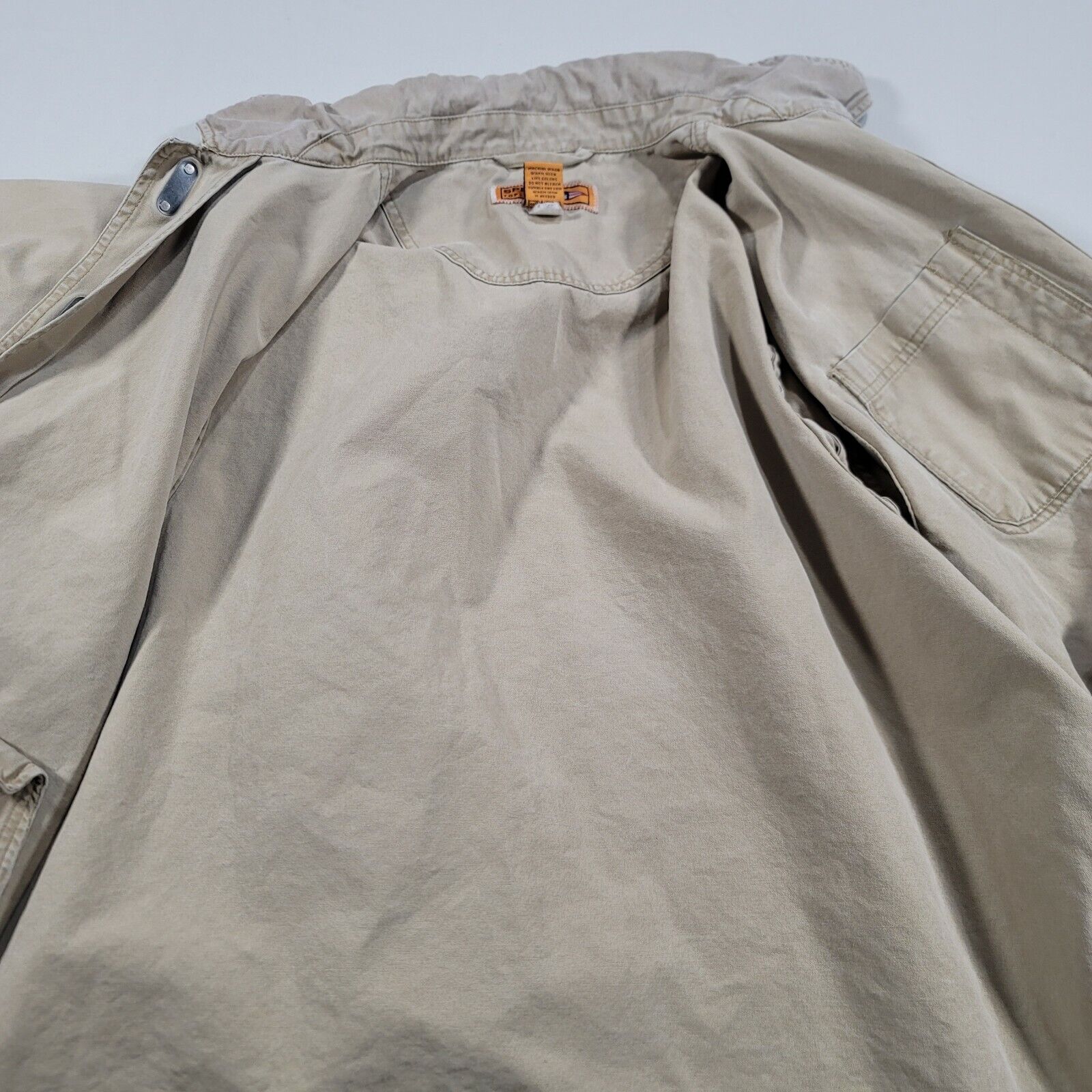 Mens Sperry Top Sider Coat Jacket Coat Tan Beige … - image 2