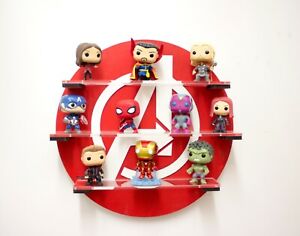 Avengers Pop Vinyl Display Shelf Red Ebay