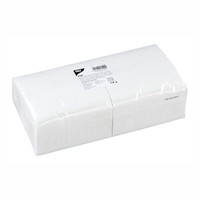 1000 Weisse Servietten 2-Lagig 1/8-Falz 33 Cm Party Papstar