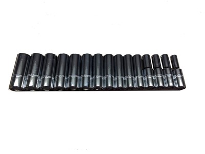 PROTO TOOLS J54207 SET SKT 1/2DR 15PC 12PT M