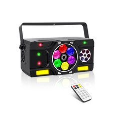 DJ Party Lights, 80W 6IN1 DJ Disco Light DMX Remote Control, RGBW Bee-Eye E...