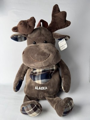 Puzzled Dollibu Elch Alaska Kinder Rucksack Plüsch Rucksack 