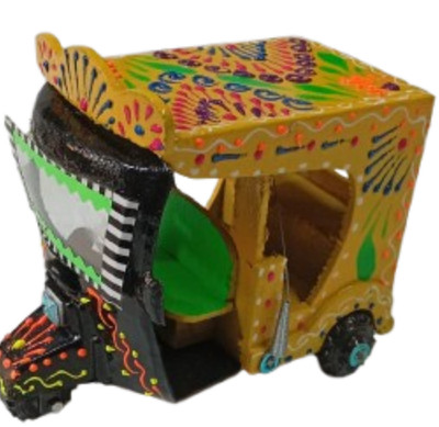 LKW Kunst Rikscha/Pakistanisch Handbemalt Tuk Tuk/Homedecor/Mehrfarbig/10cmX9cm