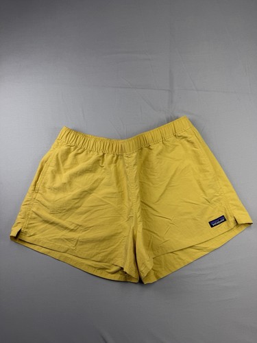 Patagonia Barely Baggies Large Shorts Women’s Yellow Summer Outdoor Performance 