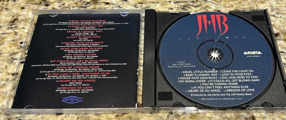 THE JEFF HEALEY BAND- FEEL THIS CD ARISTA 1992 Foto 2 de 3