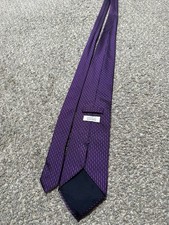 Barneys New York Mens Purple Geometric Silk Tie Made In Italy