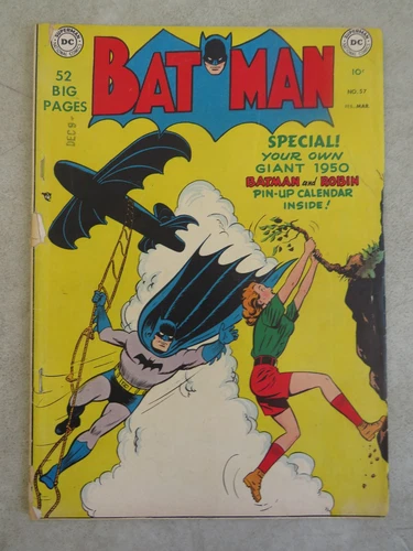 1950 Batman #57 DC Comics Win Mortimer Cover Vintage Comic Book