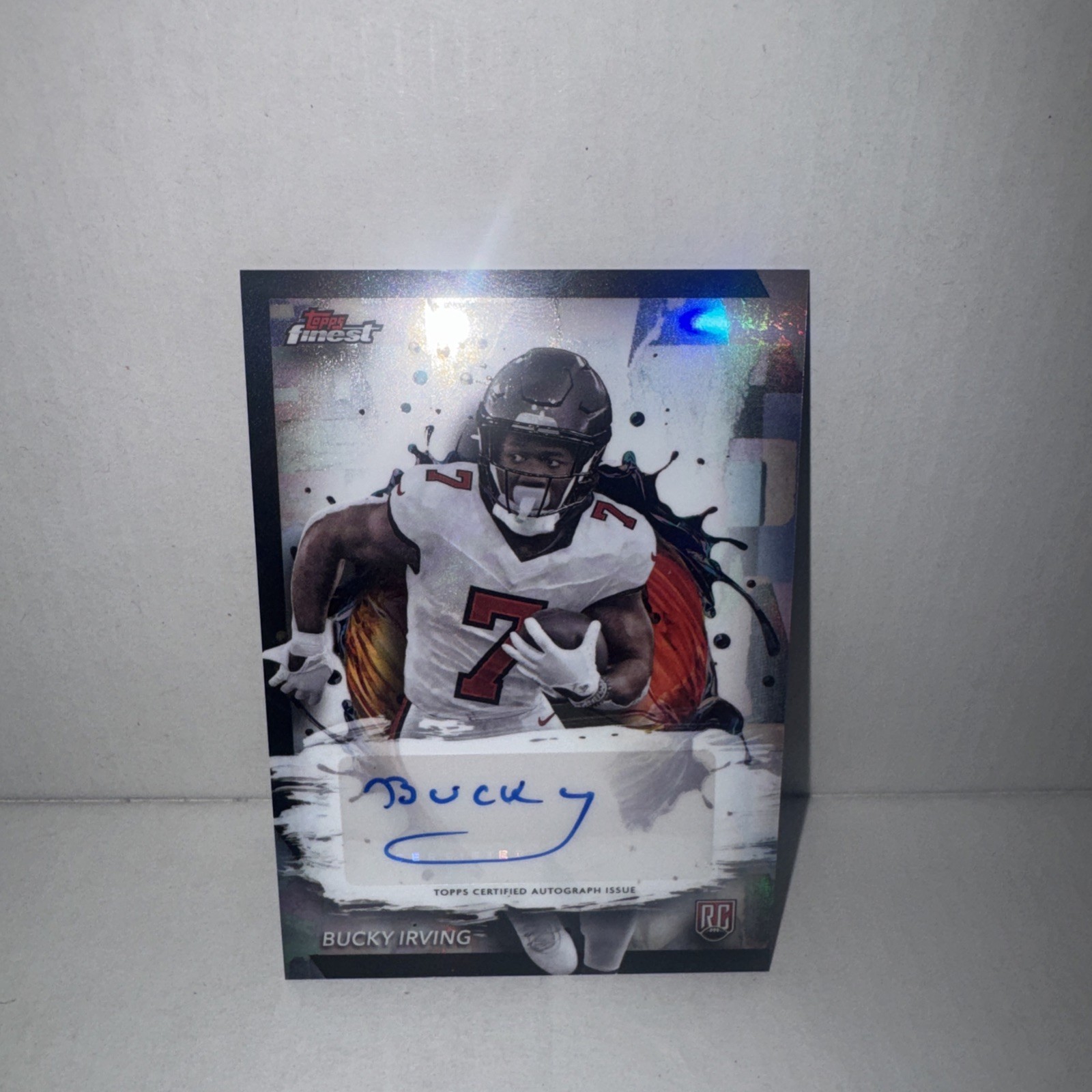 2024 Topps Finest Bucky Irving Rookie Autograph #RFA-M Tampa Bay Buccaneers