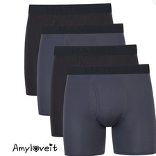 Hanes Men's 4-Pack Performance Stretch Boxer Briefs Size Large New