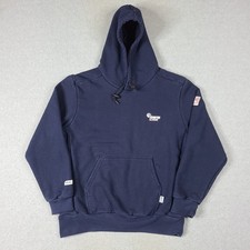 Tyndale FR Hoodie Mens M Navy Blue Flame Resistant FRMC Pullover Workwear USA