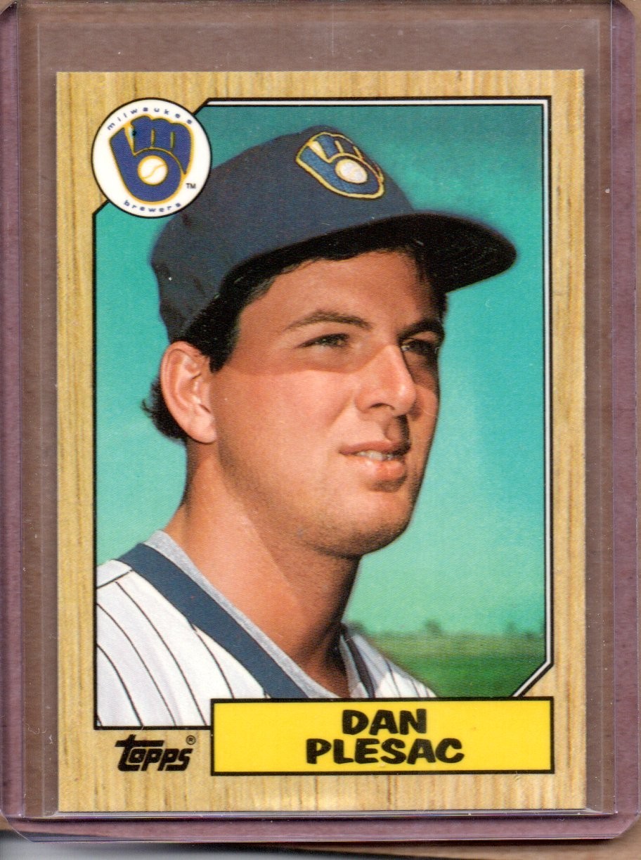 1987 TOPPS TIFFANY DAN PLESAC   #279  (NM/MT OR BETTER) CREASE FREE