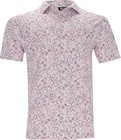 FootJoy Watercolor Floral Print Pique White/Pink Pop/Vivid Violet Shirt Men
