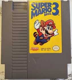 Super Mario Bros 3 Nintendo NES Authentic Cartridge Manual & Dust Cover Nice!