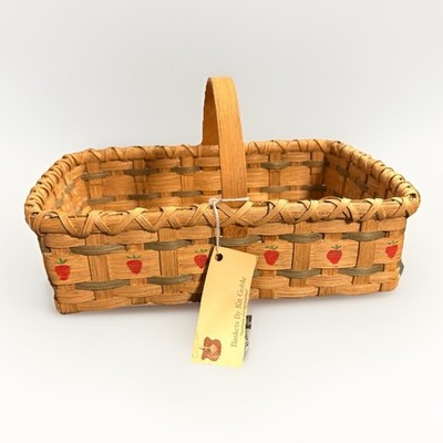 Handmade Strawberry Basket By Kit Goble Woven Picnic Gathering Basket Cottage