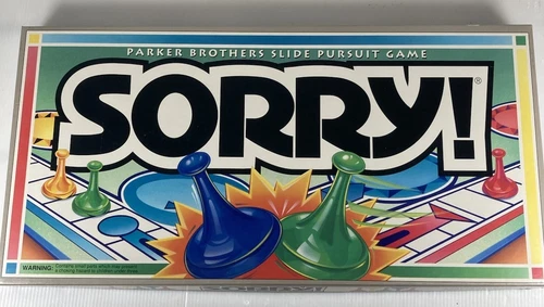 VINTAGE Sorry COMPLETE Parker Brothers 1992 Classic Board Game Kids Family