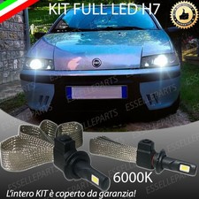 KIT LAMPADE ANABBAGLIANTI LED FIAT PUNTO MK2 LED H7 6000K XENON BIANCO NO ERROR