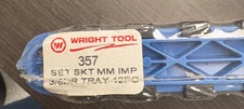 WRIGHT 357 METRIC  DEEP IMPACT SOCKET SET 12PCS 3/8" DR *MADE IN USA*