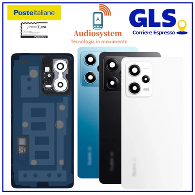 Cover Back Scocca Posteriore per Xiaomi Redmi Note 12 Pro 5G +Vetro Fotocamera