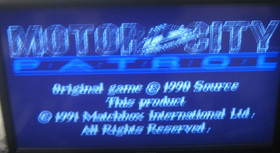 Motor City Patrol for NES .Authentic. Clean/Tested Nintendo. MINT! RARE!