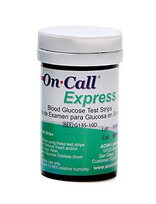 On Call Express Blood Glucose Test Strips (50 Count) 682607557295