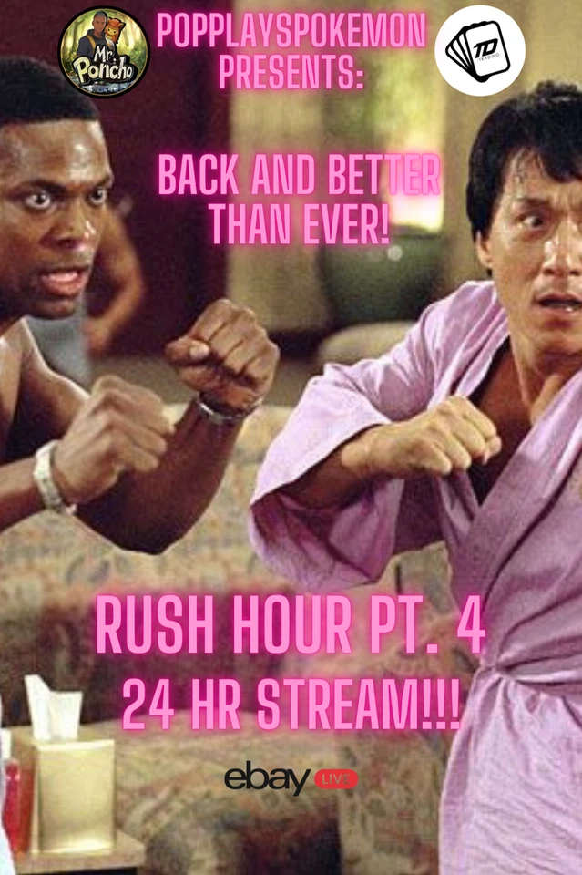 24 RUSH HOUR MARATHON STREAM Part 3 !! MR.PONCHO & TDTRADING COLLAB