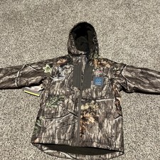 Mossy Oak Elements Youth Jacket Size Medium Camo Waterproof Sherpa Lined hunting