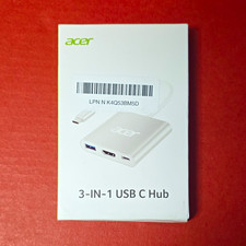 Acer USB-C Hub 3-in-1 HDMI USB 3.0 USB-C PD Portable Silver 15cm