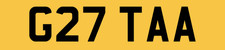 G27 TAA SHORT NEAT OLD AGE COVER CAR REG NUMBER PLATE FOR GINETTA G40 G40R G56