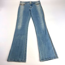 Vintage Cache Flair Light Wash Jeans with Chain Detail Size 6